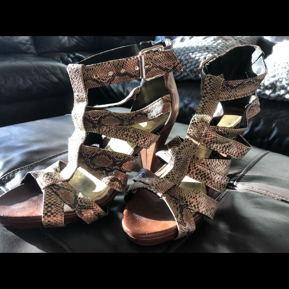Snake Skin Heels